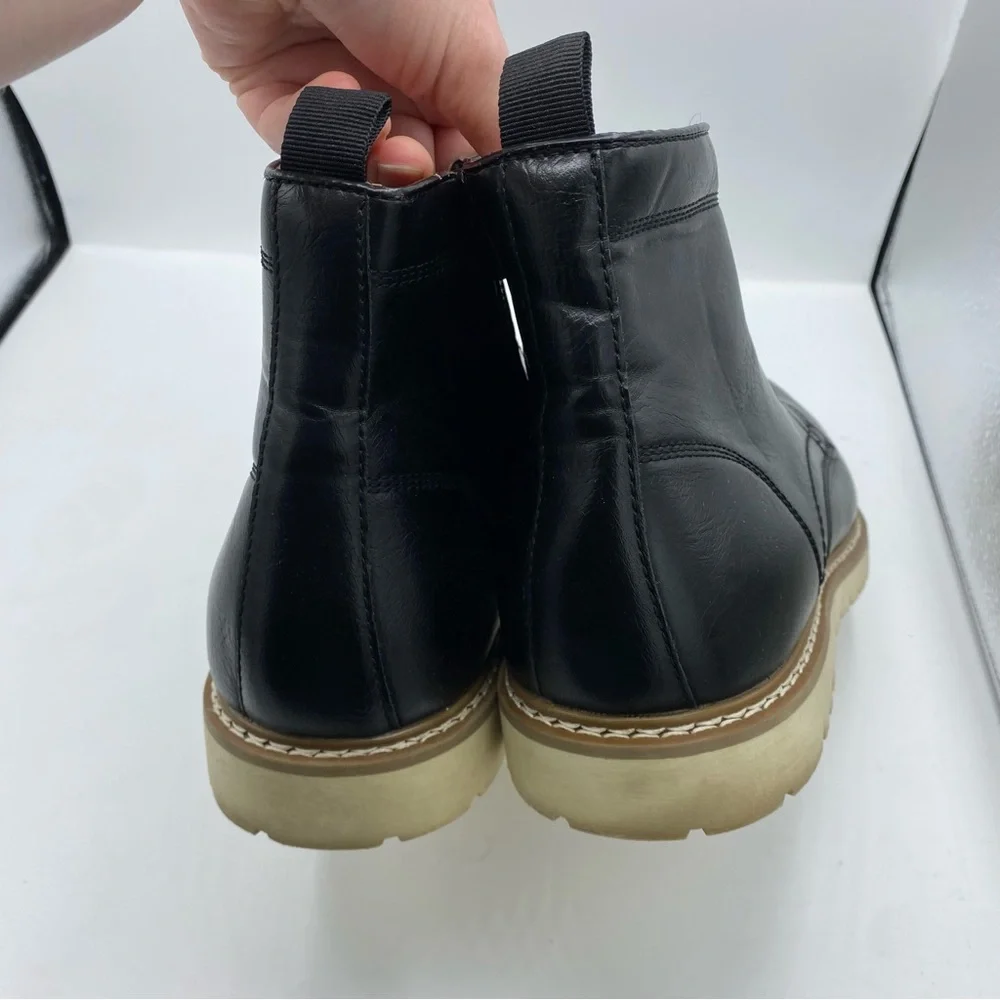 Steve Madden Men's Broome Chukka Boot, Black size 12 fall‎ winter normcore